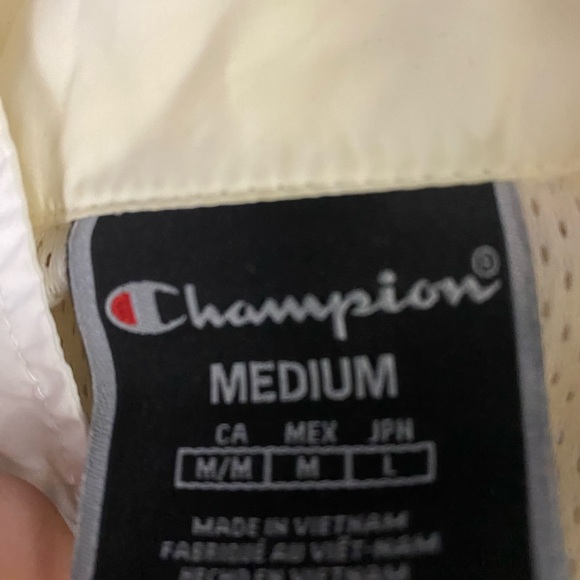 white champion button up windbreaker - Picture 3 of 4